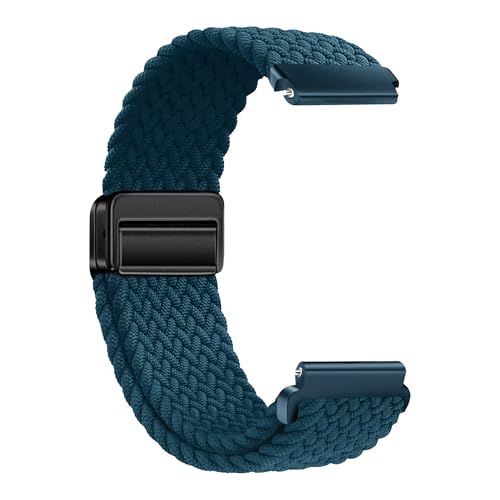 Image of ACM Watch Strap Woven Braided Magnetic 22mm compatible with Fastrack Xtreme Pro Smartwatch Adjustable Belt Band