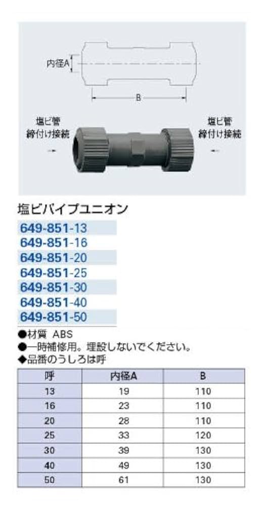 Amazon.co.jp: カクダイ 塩ビパイプユニオン 649-851-16 : 産業