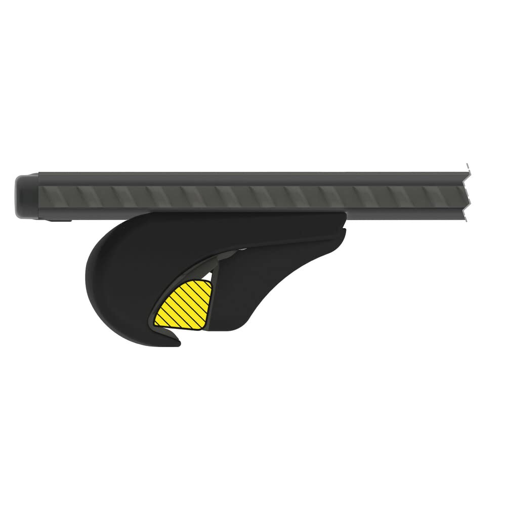 NORDRIVE N15090 Silenzio Black Rail, Set Completo Barre portatutto in Alluminio - M - Evos RA