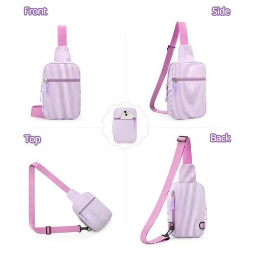 Image of Birthday Back to School Gifts for Teen Girls 8-12, Fanny Pack Crossbody Bag | 8 9 10 11 12 Year Old Girl Birthday Gifts, Kids Sling Bag Purse Travel Essential, Preppy Fashion Tween Girl Gift Trendy Stuff