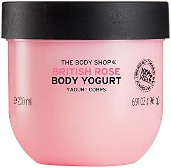 The Body Shop British Rose Body Yogurt, 48hr Moisturizer, 100% Vegan, 6.91 Fl.Oz