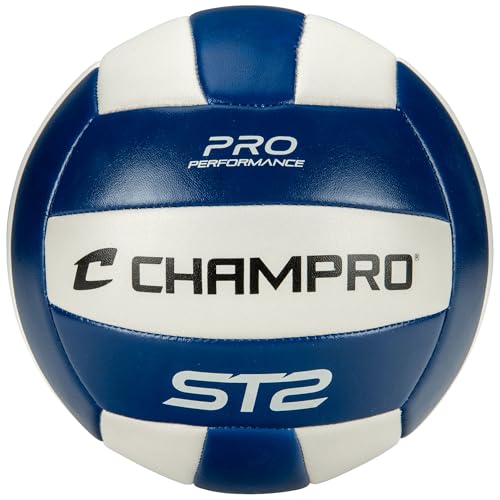 Ballon de volleyball ST2 CHAMPRO taille officielle pour matchs en intérieur et extérieur