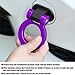 Ohleats Tow Hook Kit, ABS Car Tow Hook Trailer Hitch Sticker Only for Decoration, Bumper Trailer Hook Sticker for Cars, Trucks and Sedans, Universal Exterior Car Accessories (Purple)