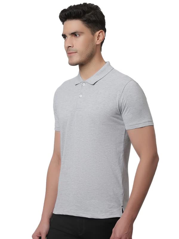 Image of Cantabil Men's Solid Regular Fit T-Shirt