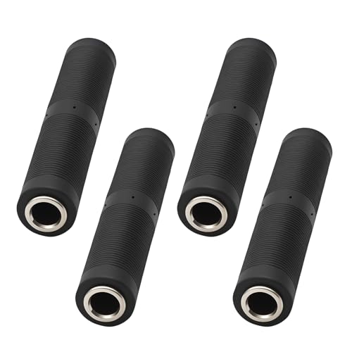 Ridwiwa 4 Pack 6.35mm Female to Female Audio Connector, 1/4 Inch TRS/TS Coupler Jack Stereo Adapter Joiner, Audio Jack Gender Changer Connectors for Audio Device and Instrument Extension