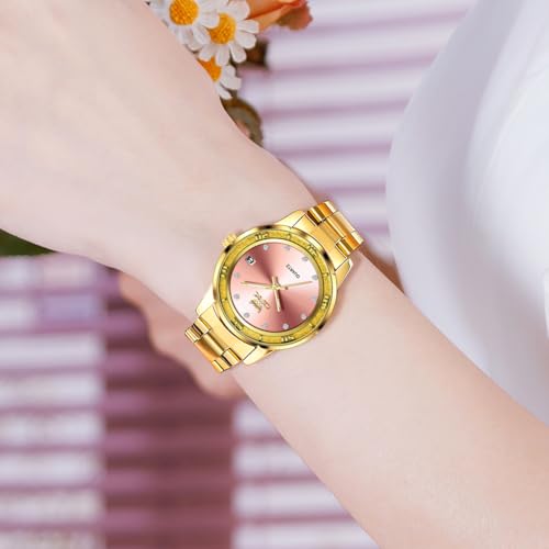 Image of OPK Wacthes for Women Bracelet Dress Easy to Read Stainless Steel Ladies Watches for Female Small Watch Waterproof Luminous Date