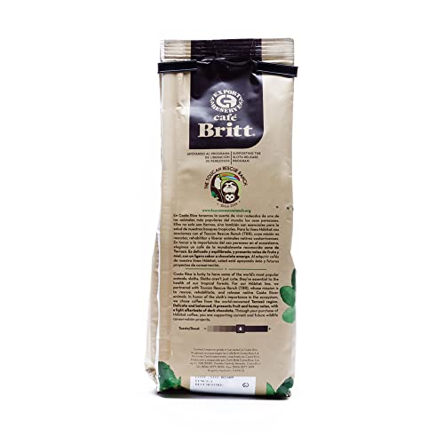 Caf&eacute; Britt&reg; - Costa Rican Habitat Sloth Coffee (12 oz.) (3-Pack) - Whole Bean, Arabica Coffee, Kosher, Gluten Free, 100% Gourmet & Medium Light Roast