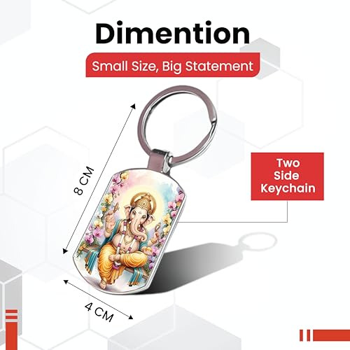 Image of Premium Printed Metal Keychain for Men & Women | High-Definition Artwork Print | Durable Key Ring for Car, Bike, Home & Office Keys | Stylish Decorative Key Holder Gift