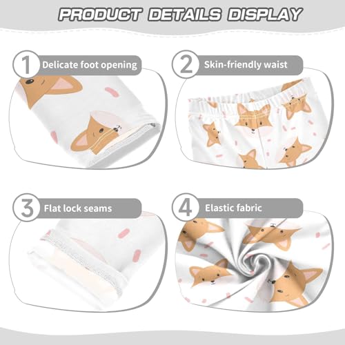 Girls Leggings Cute Baby Fox Toddler Girls Clothes Leggings for Girls Toddler Girls Leggings 3-4T3
