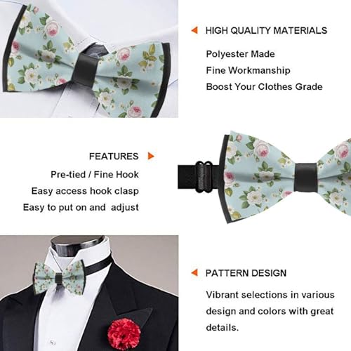 Supdreamc Men’s Adjustable Bow Tie, Pre-Tied Gentleman Formal Casual Party Wedding Banquet Prom3