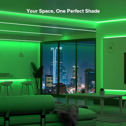 Image of BTF-LIGHTING FCOB COB LED Strip Lights 5V USB Powered Green Color for TV | 9.8FT 960LEDs CRI90+ Dimmable Super Bright LED Light with 3M Tape for TV Backlight PC 3D Printer Cabinet Home DIY Lighting