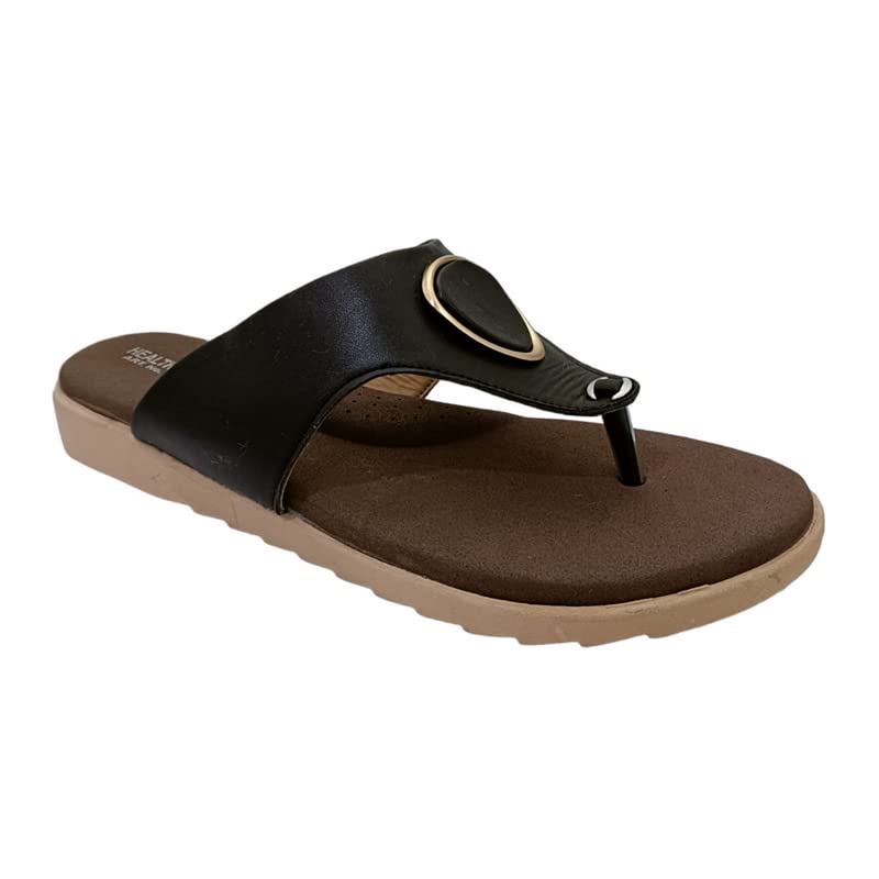 HEALTH FIT Extra Soft Ortho Care Diabetic & Orthopedic Slippers/Doctor Chappal & Flip Flop Footwear with Arch support - Women-BR-7 (B0BHDR7VR3) Amazon Price History, Amazon Price Tracker