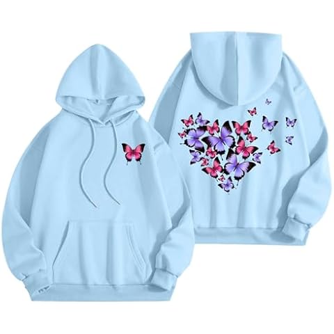 Girls Cute Puff Hoodie with Letter Print Cover