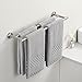 KES Porta Asciugamani Bagno Doppio Porta Salviette da Parete Portasciugamani 60CM Acciaio Inossidabile SUS304 Spazzolato, A2001S60-2