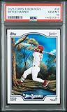 Graded 2025 Topps x Bob Ross Bryce Harper #16 Baseball Card PSA 10 Gem Mint