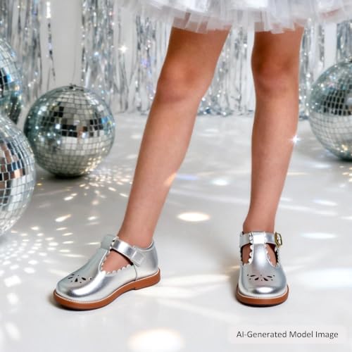 Image of Felix & Flora Toddler Little Girl Mary Jane Dress Shoes - Ballet Flats for Girl Party School Shoes
