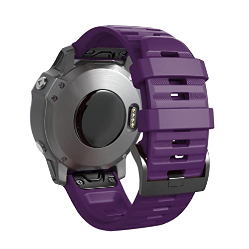 Bracelet de montre en silicone violet pour Garmin Fenix 7 antistatique
