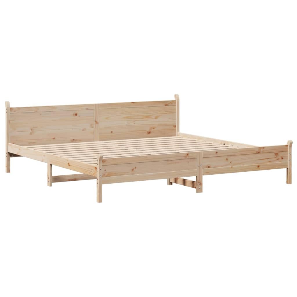 Furniture Item Home Bettgestell ohne Matratze 180x200 cm Super King Massivholz Kiefer Möbel
