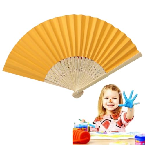 Image of Paper Fan Wedding Decorations,White Hand Fan Folding