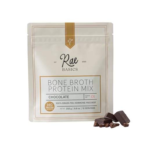 Rae Basics Bone Broth Protein Powder, Grass Fed Collagen with