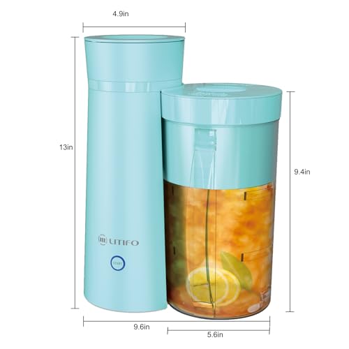 Miniatura 5 de Litifo Sistema De Preparación De Té Helado Y Cafetera Helada Con Jarra De 2 Cuartos De Galón, Perfecta Para Té Con Infusión De Frutas, Limonada, Agua Saborizada Verde Claro