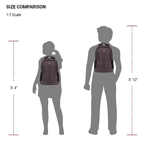 SwissGear 5668 Laptop Backpack, Dark Gray Heather, 18.25 In - Image 6