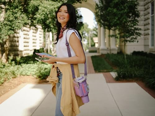 Image of STANLEY All Day Quencher Carry All for 40 oz Tumbler with Handle | Crossbody Bag with Phone Holder Pocket, Card Sleeve & Detachable Strap | Water Bottle Carrier Bag | BPA-Free |