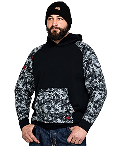 Ariat Male Fr Durastretch Patriot Hoodie Black Digi X-Large #TOP12