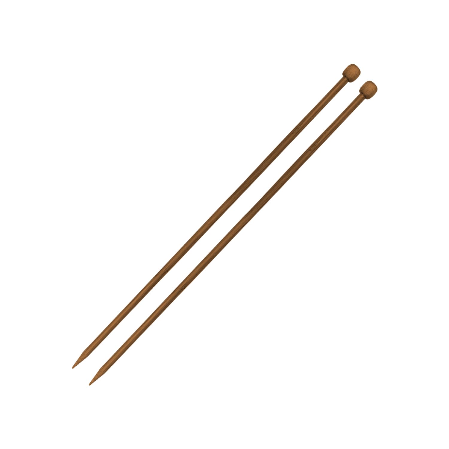 Hopzab 8 Mm 2 Pcs Bamboo Knitting Needles Single Pointed Long Knitting Pins For Jumpers Blankets,Beginners Professional Knitters