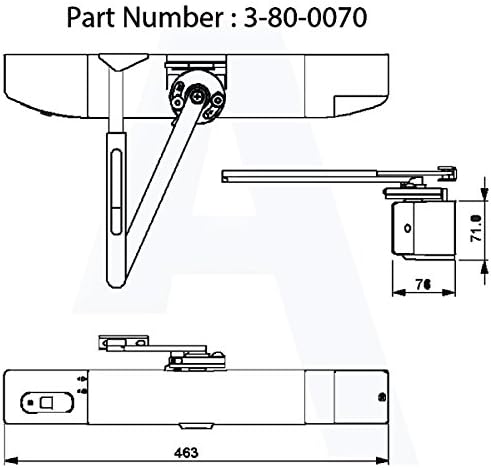 Agrippa Sound Activated Size 4 Digital Fire Door Closer