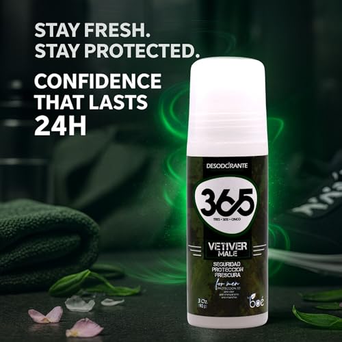 365 Vetiver Desodorante Antitranspirante para Hombre 3 oz miniatura 3