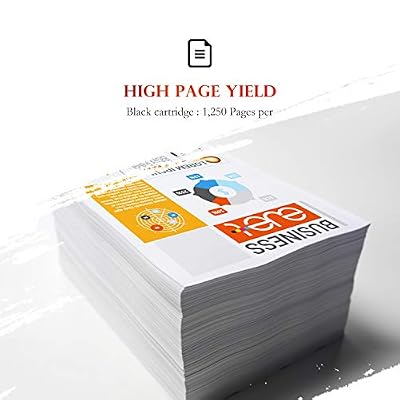 920 920XL Black Ink Cartridge Replacement for HP 920 Black Ink Cartridge High Yield Compatible with Officejet 6500a 6500 7500a 6000 7500 7000 E709 E710 Plus Printer (2 Pack)