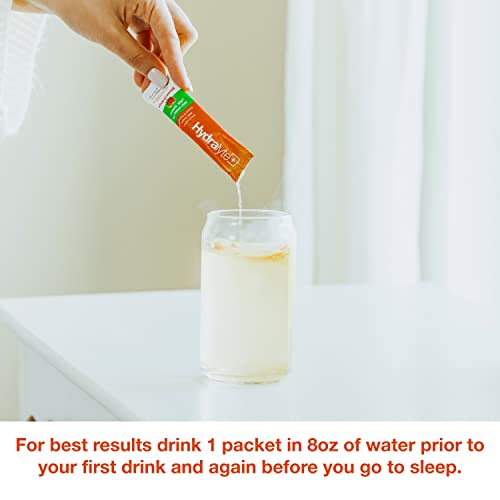 Hydralyte Electrolytes Plus Liver Support - Lightly Sparkling Blood Orange - Ginger Hydration Packets For Late Night Recovery With Milk Thistle, Low Sugar Electrolyte Powder - (6.4Oz, 20 Count/ 180 G) #TOP5