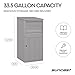 Suncast 33.5-Gallon Capacity Package Delivery Box, Parcel Drop Box with Lock, Weather Resistant Outdoor Storage Solution for Secure Package Deliveries, Made in USA