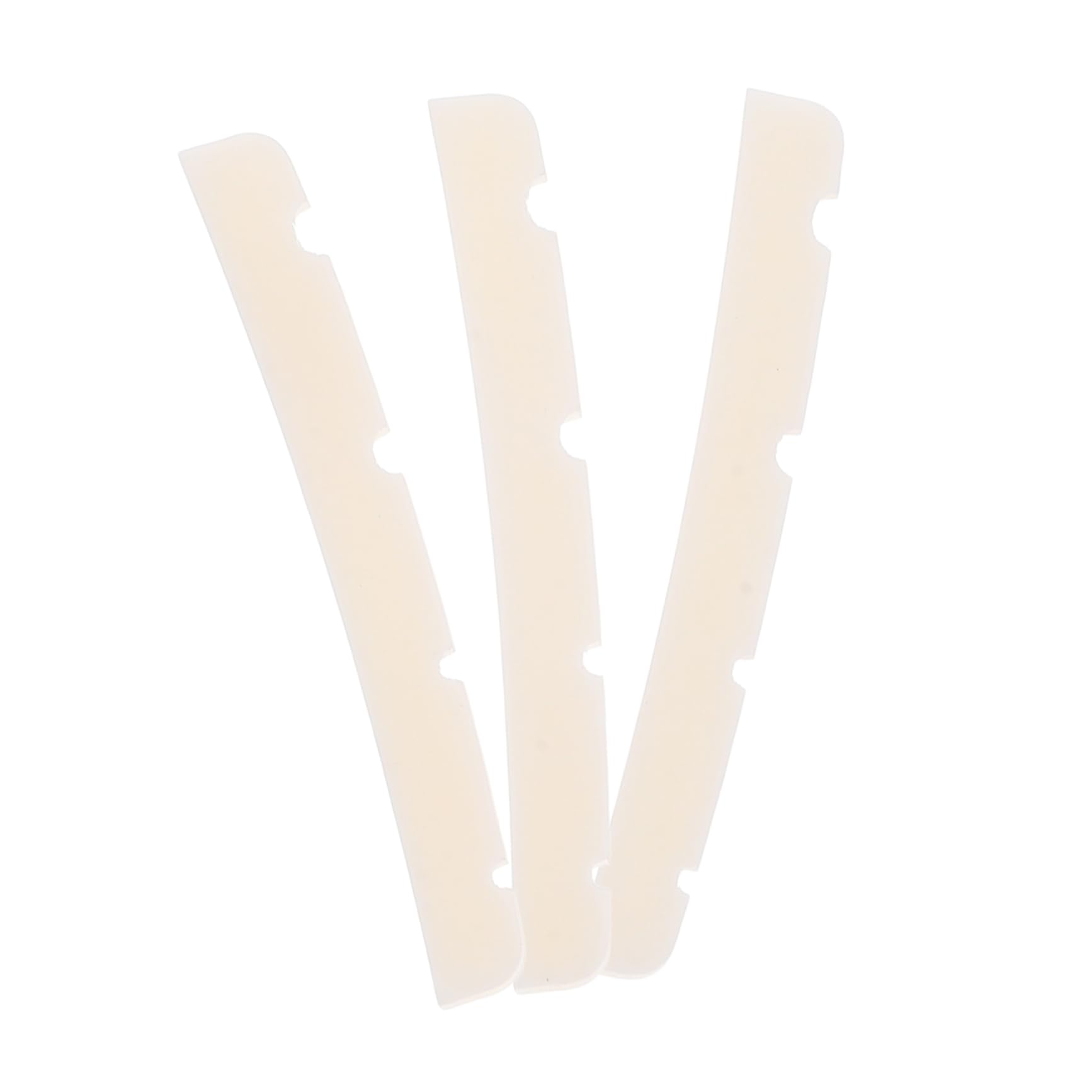 SUPVOX 3pcs Guitar Bridge Nut Guitar Accessories Ox Bone Improve Sound Quality