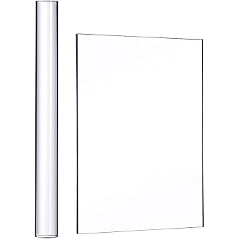 TSKDKIT Acrylic Glass with Acrylic Clay Roller Plexiglass Panels Acrylic Panels Acrylic Rolls for Sculpting and Making Made of Fimo Crafts 25 x 15 cm