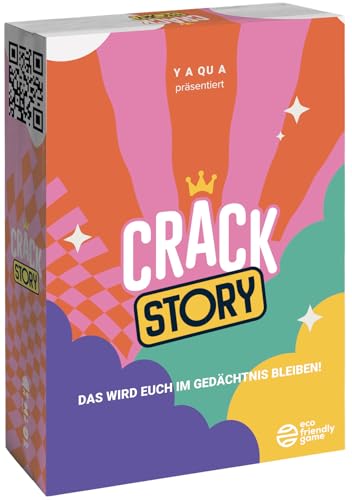 CRACK STORY – Ein unterhaltsames Spiel für Jede Gelegenheit I ob mit Freunden, der Familie oder bei Einer spontanen Runde I Kartenspiel I 2-8 Spieler I Brettspiele ab 10 Jahre I 30+ Minuten I Deutsch