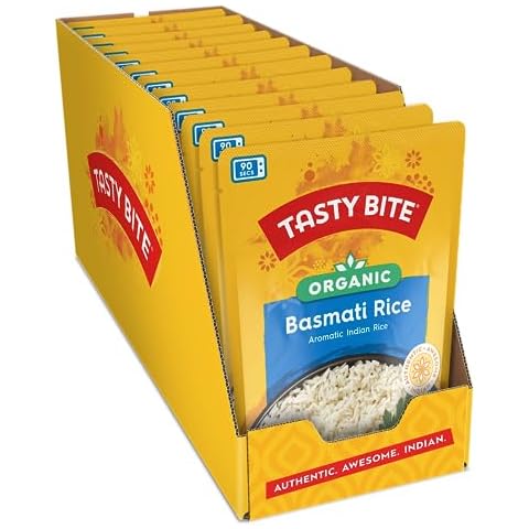 Tasty Bite Organic Basmati Rice, 8.8 Ounce, (Pack of 12) Cover