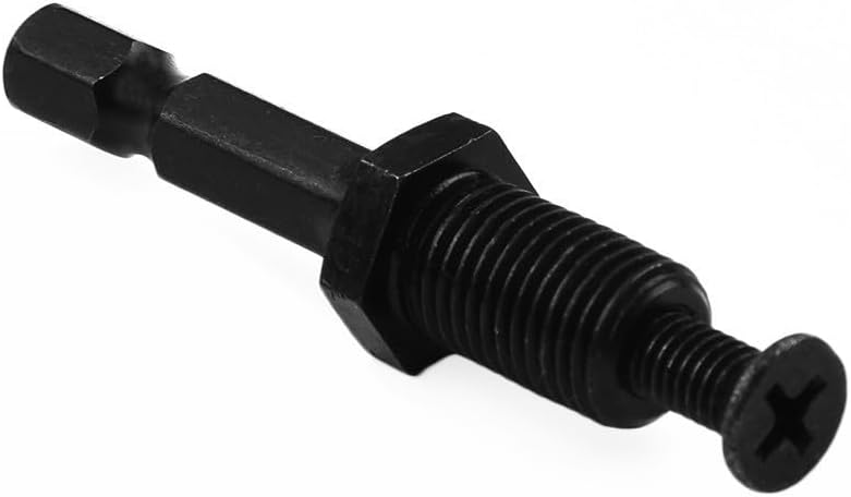 Steel Hex Shank Drill Chuck Adapter 3/8-24UNF Male Thread Keyless Quick Change 2mm To 13mm Clamping Range For Power Tools Black Finish For Holder