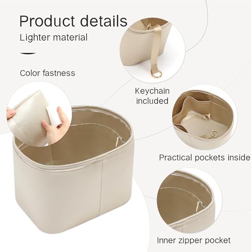 Image of Fits for Picotin Bag Insert Organizer For Hermes(18,Champagne)