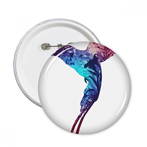 Badge bouton oiseau mouche coloré un cadeau parfait de taille S pour ami pet lover