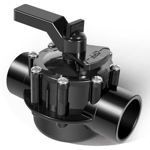 Swimming pool diverter valve - 1 1/2 inch - 2 Way - 1.5 inch Positive Seal&Non-lube Valve, for Pools&Spas,1 1/2 inch to 2 inch
