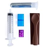Generic Gallium Metal 50 Gram Activity Kit, 99.99% Pure Melting Gallium - 50g Vial, Silicone Spoon, Silicone Cubes, Silicone Gummy Bear, and Syringe