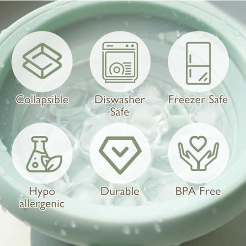 Image of Ice Facial Bowl | Facial Cold Plunge | Collapsible Bowl For Face Ice Bath with Built-In Icetray | Facial Ice Therapy for Acne Relief and Pore Shrinking, Cold Therapy for Home, Travel & Parties (LIGHT PINK)