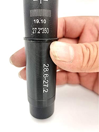 HONG111 Seatpost Adapter Shim, Bicycle Seat Post Tube Adapter, Seatpost Reducing Sleeve Shim for Mountain Bike, Road Bike, MTB, BMX, Fixie Gear. Convert A 27.2 Seat Post to Fit A 28.6 Seat Tube. - Thumbnail 2