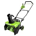 Greenworks 40V 20'' Brushless Snow Blower, Battery and Chargder not Included