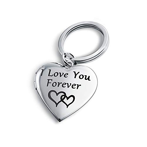 Phocksin I Love You Forever Heart Locket Keychain That Holds Pictures Photo Key Chain Lockets Gifts For Women Girls #TOP29