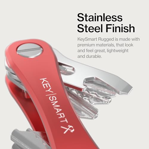Image of KeySmart Rugged Keychain Multitool Key Holder, Up to 14 Keys | Key Organizer for EDC. Expandable, Durable Build, Reduces Key Chain Bulk & Jingle, Pocket Clip & Bottle Opener Included