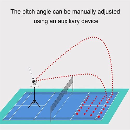Machine de service de badminton automatique avec 30 angles