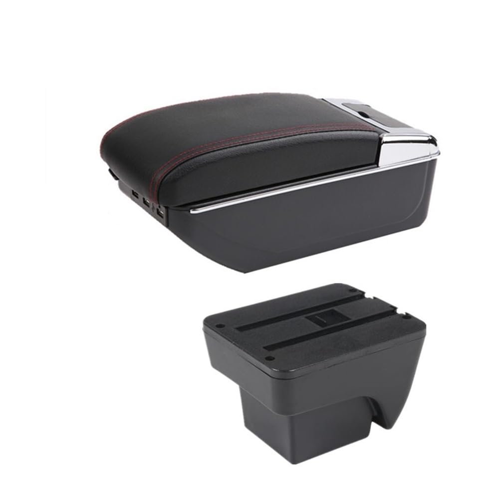 Yulegudi D Red Line 7Usb Car Armrests For Seat For Ibiza 6J For 6L 2018-2025